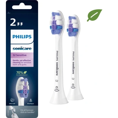 Afbeelding van Philips Sonicare Opzetborstels Optimal Sensitive Wit 2 stuks