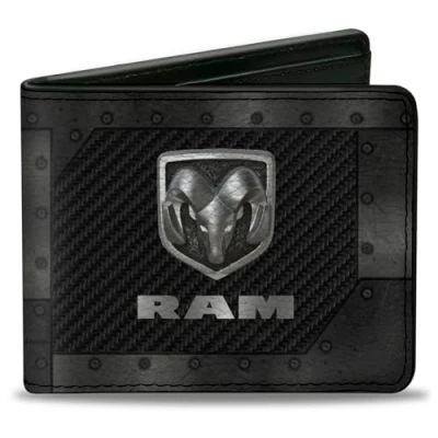 Afbeelding van Gesp omlaag mannen Bifold portemonnee Ram Bi Fold, 4.0&quot; x 3.5&quot;