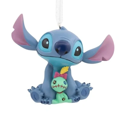 Afbeelding van Hallmark Stitch and Scrump Ornament, Lilo &amp; Boomdecoratie, Disney Opknoping Kerst Hangende Geschenken voor Kerstmis