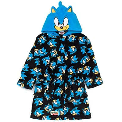 Afbeelding van Sonic The Hedgehog Dressing Town Kids Boys Character Bath Robe 7 8 jaar