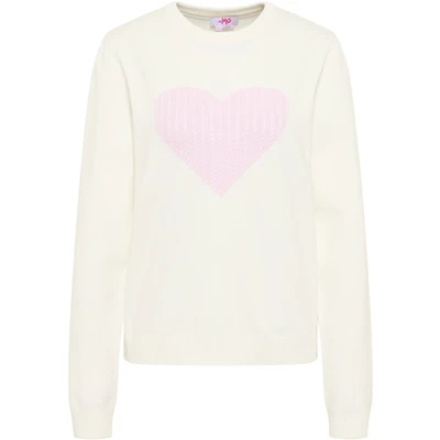 Afbeelding van MYMO Trui rosa / wit