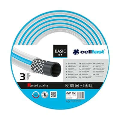 Afbeelding van Grijze Tuinslang Basic 1/2&quot; 20M Cellfast