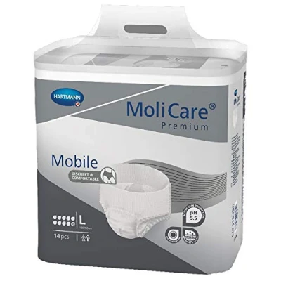 Afbeelding van Molicare Premium Mobile 10 Druppels Large 2613 ml Absorptie 14 stuks