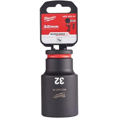 Afbeelding van Milwaukee Accessoires SHOCKWAVE Krachtdop 1/2&quot; lang 32 mm 1 stuk 4932480349