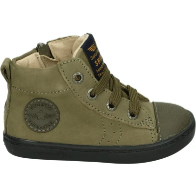 Afbeelding van Veterschoenen Jongens Green Leer Shoesme Maat 22