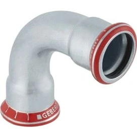 Afbeelding van Geberit mapress bocht 90 graden 1 delig c staal met ciir afdichtring 54mm x persmof 23108