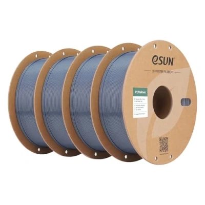 Afbeelding van eSUN PETG filament 1.75mm, Basic met hoge sterktegraad, 1KG spoel (2.2 LBS) 3D print voor printers (Grijs 4KG, 4KG)