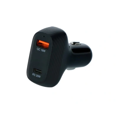 Afbeelding van Carpoint 12/24V Auto Duo Snellader 20W USB C + 18W 3.0