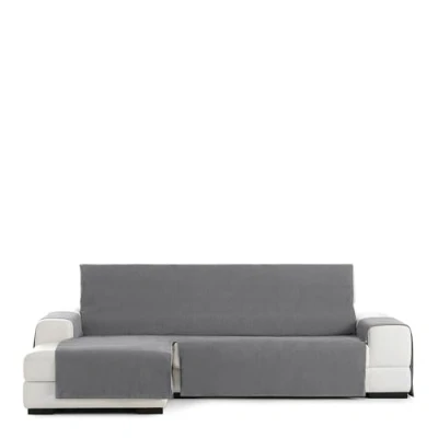 Afbeelding van Eysa Rabat practica chaise longue cover 290cm, kleur 06/donkergrijs, links frontale aanzicht