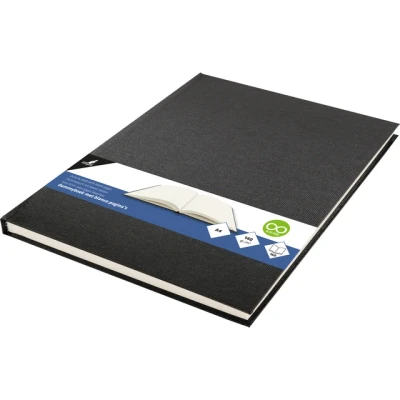 Afbeelding van Dummyboek, blanco, zwart linnen kaft