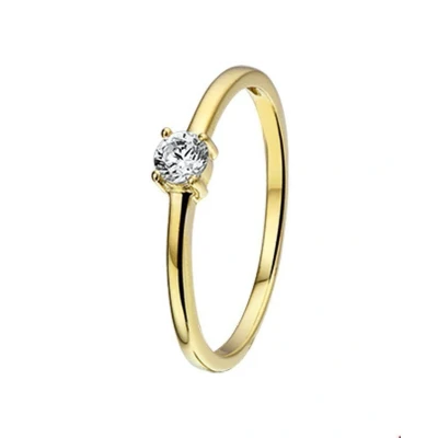 Afbeelding van Ring Zirkonia 14K Geelgoud
