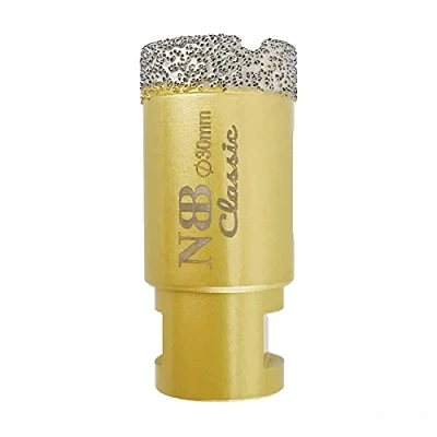 Afbeelding van NBB vacuum gesoldeerde diamant gatenzaag, diamantboor met M14, diamantboorkroon voor professioneel nat en droog boren in porselein, keramiek, tegels, graniet, marmer, haakse slijpers (1, 30mm)