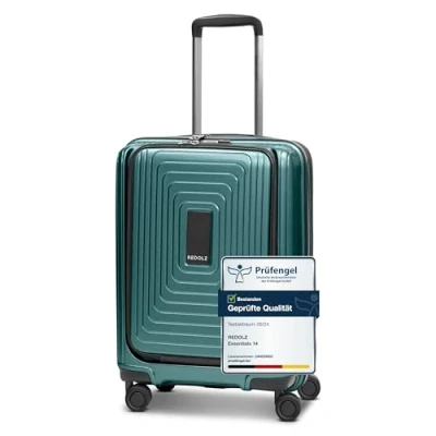 Afbeelding van Redolz Essentials 14 4 wielen Cabinewagen S 55 cm Laptop compartiment met uitbreidingsplooi