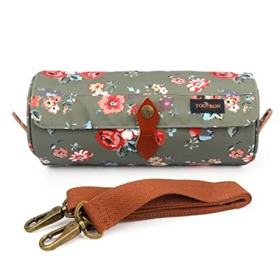 Afbeelding van TOURBON Fietsen Voorstuur Tas Waterdichte Fiets Pannier Utility Tool Pouch Bloem Patroon