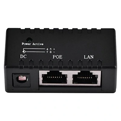 Afbeelding van POE injector splitter energie via Ethernet adapter voor LAN netwerk (zwart)