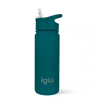 Afbeelding van iglu Herbruikbare waterflessen Premium dubbelwandig roestvrij staal 570 ml vacuüm geïsoleerde fles 24 uur koud en 12 warm Zweetbestendig BPA vrij Geweldig His &amp; Her milieuvriendelijk