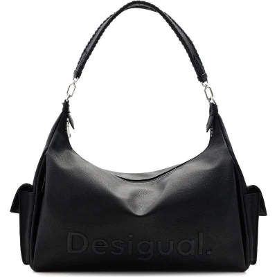 Afbeelding van Desigual L LOGO Handtas, Dames, Maat: One Size, Black