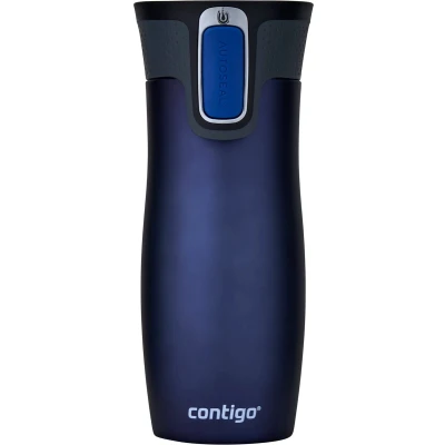 Afbeelding van Contigo Wesloop Autoseal drinkfles 470ml Monaco blauw (matblauw)