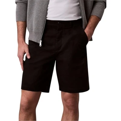 Afbeelding van Calvin Klein Klassieke chino shorts van katoen op knielengte voor heren, Zwart (zwart), 33W