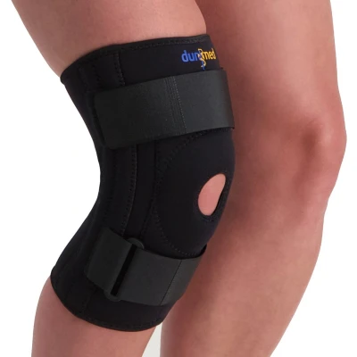 Afbeelding van Dunimed Kniebrace met Baleinen Verstelbare Knieband Kniebandage Patellabrace Ondersteuning en Versterking Knie Maat XXXL