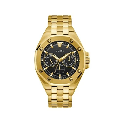 Afbeelding van Guess GW0278G2 Top Gun Herenhorloge Horloges horloge Goudkleur