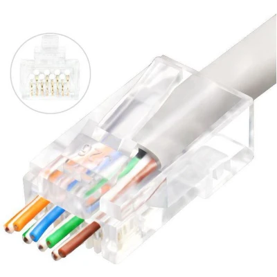 Afbeelding van Microconnect KON505 50EZ kabel connector RJ 45 Transparant