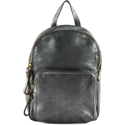 Afbeelding van CAMPOMAGGI Leren Vrije tijd Rugzak Backpack Antracite Grijs