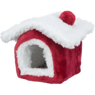 Afbeelding van Trixie Xmas Cuddly Cave Degoe Rood / Wit
