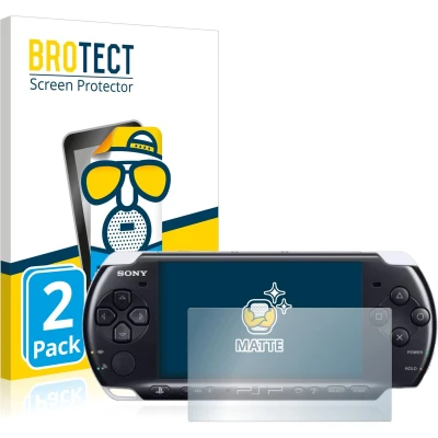 Afbeelding van BROTECT (2 Stuks) Antireflecterende Beschermfolie voor Sony PSP 3000 Anti Glare Screen Protector, Mat, Ontspiegelend