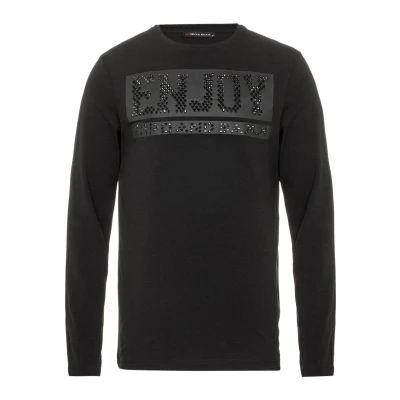 Afbeelding van Cipo &amp; Baxx Longsleeve, Heren, Maat: Small, Black