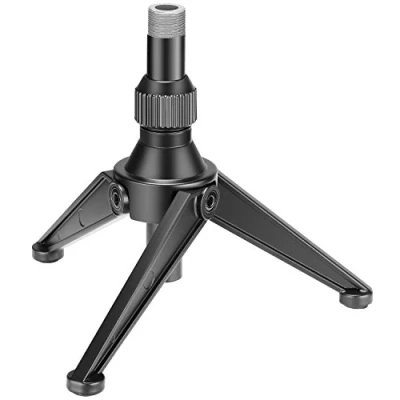 Afbeelding van Neewer Opvouwbare Iron Mini Desktop Microfoon Statief Standaard, Verstelbare Hoogte 12,5 19 centimeter voor lezingen, podcasts, online chat, vergadering, screenencasts en meer (NW 050)