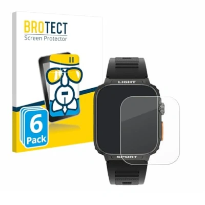 Afbeelding van BROTECT Schutzglas Schutzfolie Displayschutz Display Schutz Glas Folie klar, Smartwatch beschermfolie, Transparant
