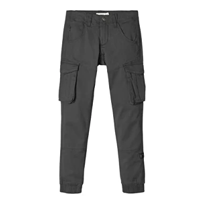 Afbeelding van NAME IT Nkmryan Cargo R Twi Pant 2222 ba Noos jongens Broek,Kangaroo,152