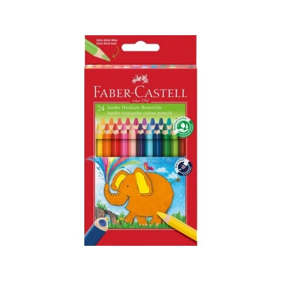 Afbeelding van 6x Kleurpotlood Faber Castell Jumbo 12stuks