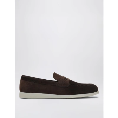Afbeelding van Classic Suede Leather Loafers with Comfortable Construction and
