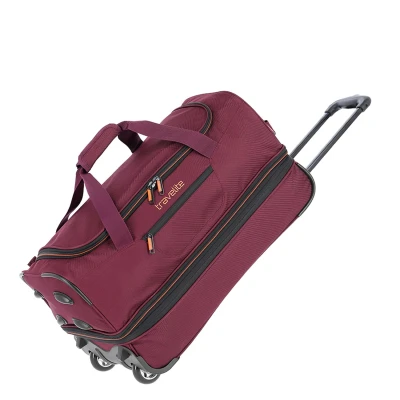 Afbeelding van Travelite Basics Wheeled Duffle 55 Expandable dark red Trolley