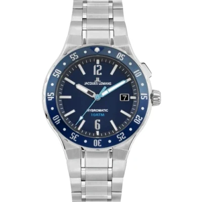 Afbeelding van UHR, SILBER BLAU ANALOG