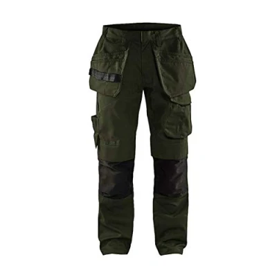Afbeelding van Blaklader Service werkbroek met stretch en spijkerzakken 1496 1330 Groen/Zwart