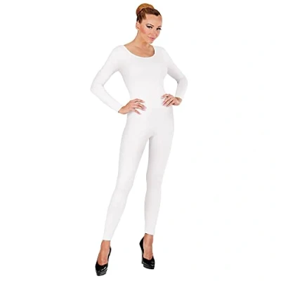 Afbeelding van Widmann Dans &amp; Entertainment Kostuum Unicolor Body Volwassen, Lang, Wit Vrouw / Beige Medium Large Carnavalskleding Verkleedkleding