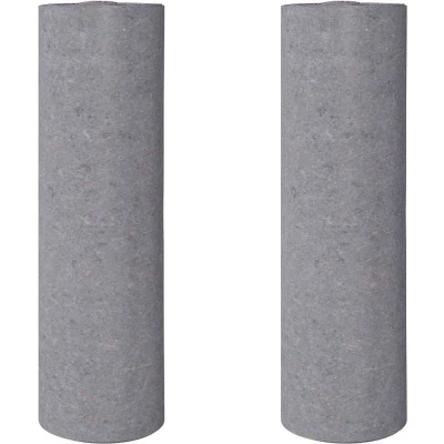 Afbeelding van vidaXL Antislip schildersvlies 2 st 5055 cm 220 g/m² grijs