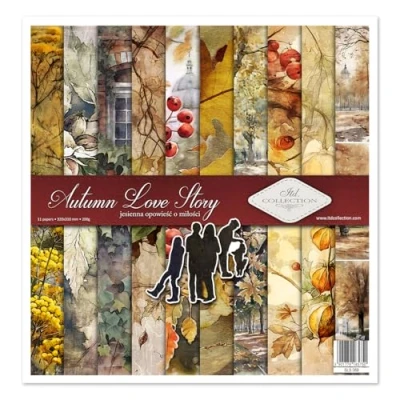 Afbeelding van ITD Collection Autumn Love Story Scrapbooking papierset, 31 x 32 0,35 cm