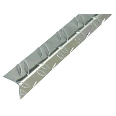 Afbeelding van Alberts 468842 hoekprofiel ribbel reliëf aluminium, blank 1000 x 23,5 mm