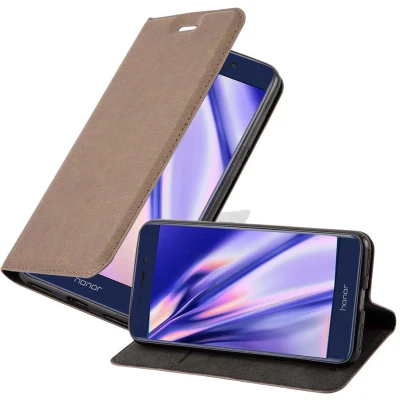Afbeelding van Cadorabo Hoesje geschikt voor Honor 6C PRO in KOFFIE BRUIN Beschermhoes met magnetische sluiting, standfunctie en kaartvakje Book Case Cover Etui
