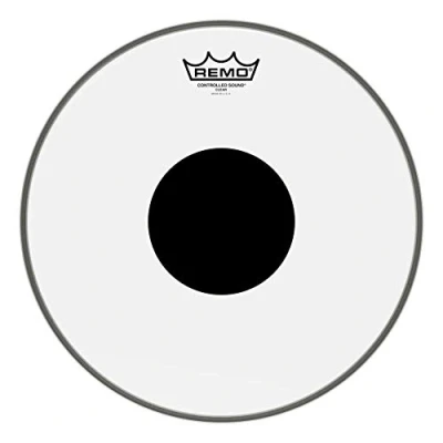 Afbeelding van Remo CS Ambasador Clear 13&quot;, zwart Dot, Tom Batter vel