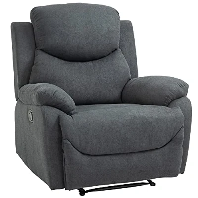 Afbeelding van HOMCOM Fauteuil kan 150 worden gekanteld, enkele bank, fauteuil, tv stoel, linnen 833 852