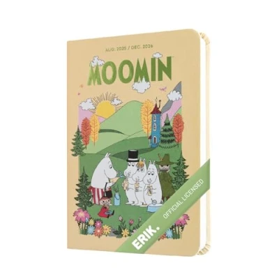Afbeelding van Grupo Erik Pocket Academic Diary 2025 2026 Week To View Moomin Stationery A6 17 Month, Weekly Planner Mid Year Moomins Gifts