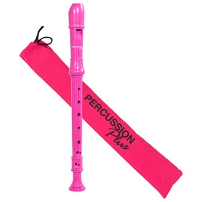 Afbeelding van Percussion Plus pp1615 bont sopraan sopraanblokfluit roze