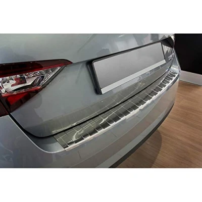 Afbeelding van RVS Achterbumperprotector compatibel met Skoda SuperB Liftback 2015 2019 &amp; &#039;Ribs&#039;