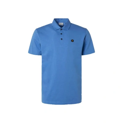 Afbeelding van No Excess Poloshirt Slub Blauw maat M heren met Regular fit Pasvorm Stretch Suitable Herenkleding