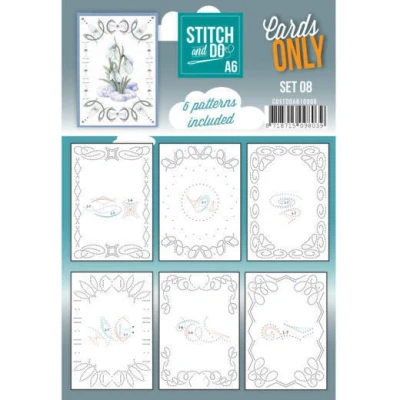 Afbeelding van Nr. 8 A6 Cards Only Stitch and Do